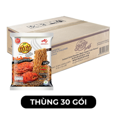 AJINOMOTO - Mì xào khô Yum Yum Cua sốt tiêu đen, Mì xào Cua xốt tiêu đen YumYum, Mì Ei Ei, Mì Thái Lan - 75g/gói - 00560
