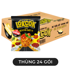 WORLD SPICE - Mì trộn LókCók hương vị Bò Xì-pa-ghét-ti, Mì trộn bò Spaghetti LokCok, Mì ăn liền Lokcok - 97g/gói - 00752