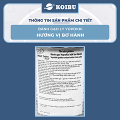 YOUNG POONG - Bánh gạo ly Yopokki hương vị Bơ Hành, Bánh gạo bơ hành Yopokki ly, Bánh gạo Hàn Quốc - 120g/ly - 00869