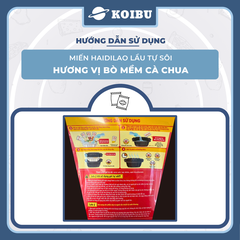 YIHAI - Lẩu tự sôi Haidilao hương vị Bò mềm cà chua, Lẩu tự sôi Hadilao bò mềm cà chua ăn liền - 365g/hộp - 00787