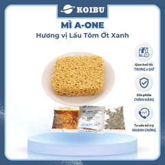 SAIGON VE WONG - Mì A-One hương vị Lẩu tôm ớt xanh, Mì lẩu tôm ớt xanh A One, Mì ăn liền Aone - 85g/gói - 00774