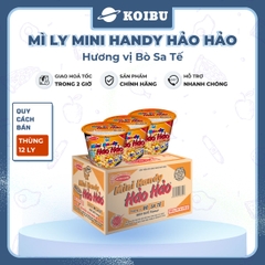 ACECOOK - Mì ly Mini Handy Hảo Hảo hương vị Bò sa tế, Mì ly bò sa tế Hảo Hảo Mini Handy, Mì Hảo Hảo - 53g/ly - 00020