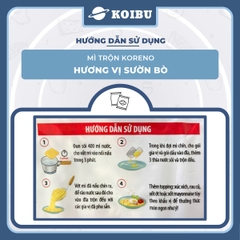 PALDO - Mì trộn Koreno hương vị Sườn bò, Koreno Mì trộn sườn bò Koreno, Mì Koreno Hàn Quốc ăn liền - 74g/gói - 00160