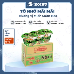 ACECOOK - Miến tô Nhớ Mãi Mãi hương vị Sườn heo, Tô Nhớ Mãi Mãi miến sườn heo, Miến Nhớ ăn liền - 64g /tô - 00026