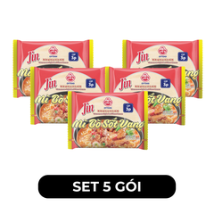 OTTOGI - Mì úp Jin hương vị Bò sốt vang, Mì Bò xốt vang Jin, Mì Jin Bò sốt vang, Mì Ottogi Bò sốt vang - 80g/gói - 00453