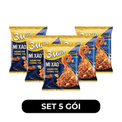 UNIBEN - Mì xào 3 Miền Gold hương vị Hành phi tương tỏi, Mì xào 3 Miền Gold Hành phi tương tỏi - 75g/gói - 00586