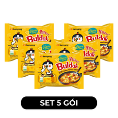 SAMYANG - Mì khô gà cay Samyang hương vị Gà cay Phô mai, Mì gà cay phô mai Samyang, Mì Hàn Quốc - 140g/gói - 00420