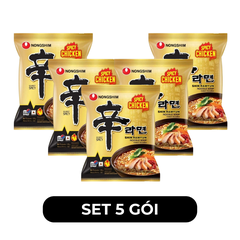 NONGSHIM - Mì Shin Ramyun hương vị Gà cay, Mì gà cay Shin Ramyun, Mì gà cay Hàn Quốc, Mì ăn liền - 136g/gói - 00593