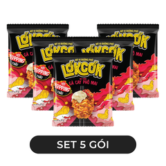 WORLD SPICE - Mì trộn LókCók hương vị Gà cay phô mai, Mì trộn gà cay phô mai LokCok, Mì LokCok - 91g/gói - 00751