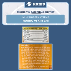 ACECOOK - Mì ly Modern Xtreme hương vị Kim chi, Mì Kim chi Modern Xtreme ly, Mì Modern Extreme ly ăn liền - 65g/ly - 00013