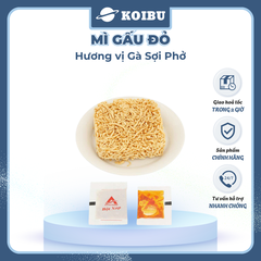 ASIAFOODS - Mì Gấu Đỏ hương vị Gà sợi phở, Mì Gà sợi phở Gấu Đỏ, Mì gói ăn liền Gấu Đỏ Gà sợi phở - 63g/gói - 00325