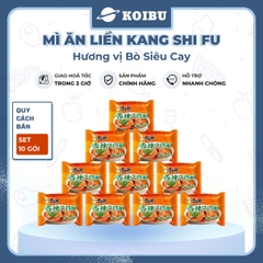 KANG SHI FU - Mì Kang Shi Fu hương vị Bò siêu cay, Mì Kang Shi Fu ăn liền, Mì ăn liền Trung Hoa - 104g/gói - 00748