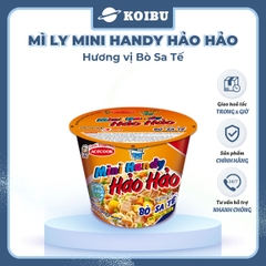 ACECOOK - Mì ly Mini Handy Hảo Hảo hương vị Bò sa tế, Mì ly bò sa tế Hảo Hảo Mini Handy, Mì Hảo Hảo - 53g/ly - 00020