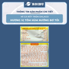 ACECOOK - Mì cà rốt trộn Dalago hương vị Tôm hùm nướng bơ tỏi, Mì Dalago trộn tôm hùm nướng bơ tỏi - 84g/gói - 00015