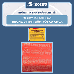 ACECOOK - Mì xào Táo Quân hương vị Thịt bằm xốt cà chua, Mì Táo Quân đỏ, Mì Táo quân thịt bằm sốt cà chua, Mì Táo quân sốt cà chua, Mì khay Táo Quân thịt bằm xốt cà chua - 85g/khay - 00029