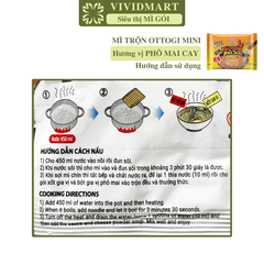 OTTOGI - Mì trộn Ottogi mini Phô mai cay, Mì trộn Phô mai cay Ottogi mini, Mì Phô mai cay mini Ottogi - 80g/gói - 00402