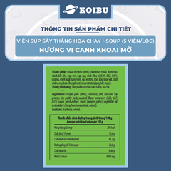 NFC - Viên súp sấy thăng hoa I-Soup hương vị Canh khoai mỡ chay, Canh khoai mỡ I-Soup ăn liền - 55g/lốc - 00724
