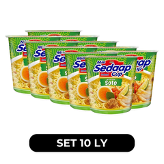 SEDAAP - Mì nước Sedaap ly vị gà nước cốt chanh Soto (ly xanh) - Mì ly nước Sedaap vị gà nước cốt chanh Soto, Mì ly Sedaap vị gà Soto, Mì Sedaap ly vị gà Soto- 81g/ly - 00488