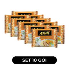 ASIAFOODS - Cháo Asim Đậu ván nấm hương bí đỏ (có gói rau thật), Cháo ăn liền Asim Đậu ván - 73g/gói - 00333