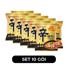NONGSHIM - Mì Shin Ramyun hương vị Gà cay, Mì gà cay Shin Ramyun, Mì gà cay Hàn Quốc, Mì ăn liền - 136g/gói - 00593
