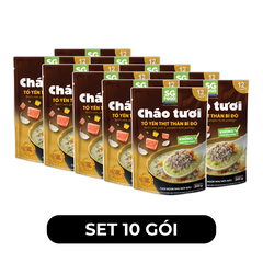SG FOOD - Cháo tươi SG Food hương vị Tổ yến thịt thăn bí đỏ, Cháo tươi tổ yến thịt thăn bí đỏ SG Food - 240g/gói - 00630