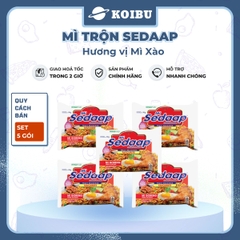 SEDAAP - Mì trộn Sedaap hương vị Mì xào, Mì Sedaap mì trộn truyền thống Sedaap mì trộn gà không cay - 90g/gói - 00283