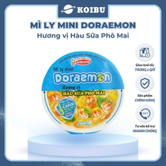 ACECOOK - Mì ly mini Doraemon hương vị Hàu sữa phô mai, Mì ly Hàu sữa phô mai Doraemon Mini, Mì Doraemon ly - 48g/ly - 00023