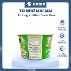 ACECOOK - Miến tô Nhớ Mãi Mãi hương vị Sườn heo, Tô Nhớ Mãi Mãi miến sườn heo, Miến Nhớ ăn liền - 64g /tô - 00026