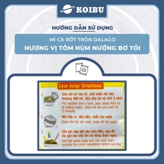 ACECOOK - Mì cà rốt trộn Dalago hương vị Tôm hùm nướng bơ tỏi, Mì Dalago trộn tôm hùm nướng bơ tỏi - 84g/gói - 00015