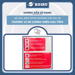 VIFON - Mì chính hiệu hai tôm Vifon không gia vị, Mì Vifon không gia vị, Vifon Mì lẩu xào Vifon - 55g/gói - 00827