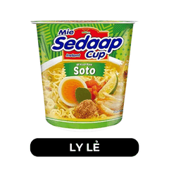 SEDAAP - Mì nước Sedaap ly vị gà nước cốt chanh Soto (ly xanh) - Mì ly nước Sedaap vị gà nước cốt chanh Soto, Mì ly Sedaap vị gà Soto, Mì Sedaap ly vị gà Soto- 81g/ly - 00488