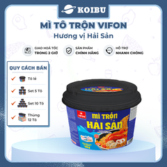 VIFON - Mì tô trộn Vifon hương vị Hải sản, Mì trộn Vifon Hải sản, Vifon tô mì Hải sản trộn - 105g/tô - 00531