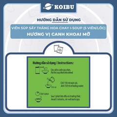 NFC - Viên súp sấy thăng hoa I-Soup hương vị Canh khoai mỡ chay, Canh khoai mỡ I-Soup ăn liền - 55g/lốc - 00724