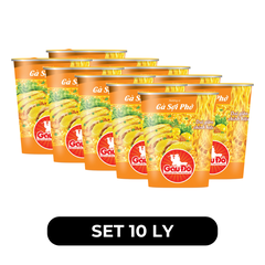 ASIAFOODS - Mì ly Gấu Đỏ Gà sợi phở, Mì ly Gấu Đỏ hương vị gà sợi phở, Mì ly gà sợi phở Gấu Đỏ - 65g/ly - 00469