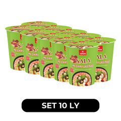 VIFON - Mì chay Sala Vifon ly hương vị lẩu thái, mì chay Sala ly Vifon, mì chay Sala Vifon lẩu thái ly - 60g/ly - 00233