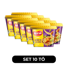 UNIBEN - Mì tô Reeva Fresh hương vị Bắp bò cải chua, Mì Reeva Fresh tô ăn liền, Mì Reeva tô ăn liền - 90g/tô - 00135