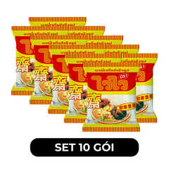 WAI WAI - Mì WaiWai chay vị nấm (không chua) - Mì ăn liền Thái Lan - Mì chay Wai Wai nấm (Thailand) - 60g/gói - 00276