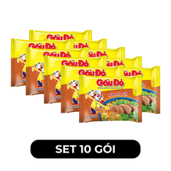 ASIAFOODS - Mì Gấu Đỏ hương vị Bò bít tết, Mì Bò bít tết Gấu Đỏ, Mì gói ăn liền Gấu Đỏ Bò bít tết - 63g/gói - 00328