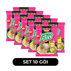 NISSIN - Mì 365 mì không chiên hương vị xí quách thịt bằm Mì không chiên 365/ Mì gói 365/ Mì Healthy 365/Mì ăn liền Ba Sáu Năm - 64g/gói - 00363