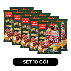VIFON - Mì Vifon xuất khẩu Sườn heo nướng Bali, Mì Sườn heo nướng Baly Vifon cao cấp xuất khẩu - 100g/gói - 00201
