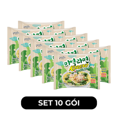 PALDO - Mì Koreno rong biển vị ngao, Mì rong biển vị nghêu Koreno, Mì rong biển Koreno, Mì Hàn Quốc - 102g/gói - 00394