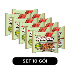 NONGSHIM - Mì trộn tương đen Chapagetti hương vị Không cay, Mì tương đen không cay gói, Mì Hàn Quốc - 140g/gói - 00446