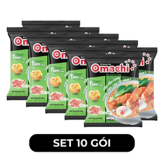 MASAN - Mì khoai tây Omachi hương vị Lẩu Tôm Càng, Mì Omachi lẩu tôm càng gói, Mì Omachi ăn liền - 80g/gói - 00116
