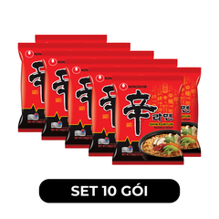 NONGSHIM - Mì Shin Ramyun hương vị Cay, Mì Shin cay truyền thống, Mì Shin cay Hàn Quốc ăn liền  - 120g/gói - 00441