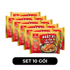 VIFON - Mì Nhất Vị hương vị Tôm chua cay, Mì tôm chua cay Nhất Vị ăn liền, Mì Vifon tôm chua cay - 60g/gói - 00274