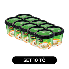ASIAFOODS - Cháo tô tổ yến Asim hương vị Đậu xanh thịt bằm nấm đùi gà (có gói tổ yến thật), Cháo Asim - 100g/tô - 00681