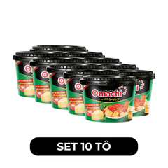 MASAN - Omachi tô trộn hương vị Xốt Spaghetti - Mì tô Omachi, Mì trộn Omachi tô xốt Spaghetti - 105g/tô - 00104