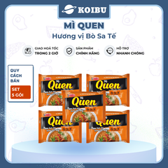 ACECOOK - Mì Quen hương vị Bò sa tế, Mì Quen bò sa tế, Mì Quen bò sate, Acecook Mì Queen Acecook - 82g/gói - 00846