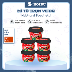 VIFON - Mì tô trộn Vifon hương vị Spaghetti, Mì trộn Vifon Spaghetti, Vifon tô mì Spaghetti trộn - 105g/tô - 00532