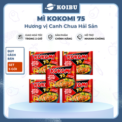 MASAN - Mì Kokomi 75 Canh chua hải sản, Kokomi 75 Mì canh chua hải sản Kokomi 75 gói ăn liền - 75g/gói - 00216